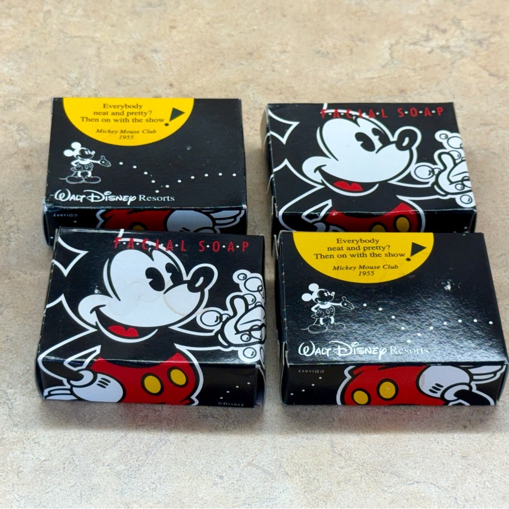 Walt Disney Resorts Mickey Mouse Facial Soap Bars 2002